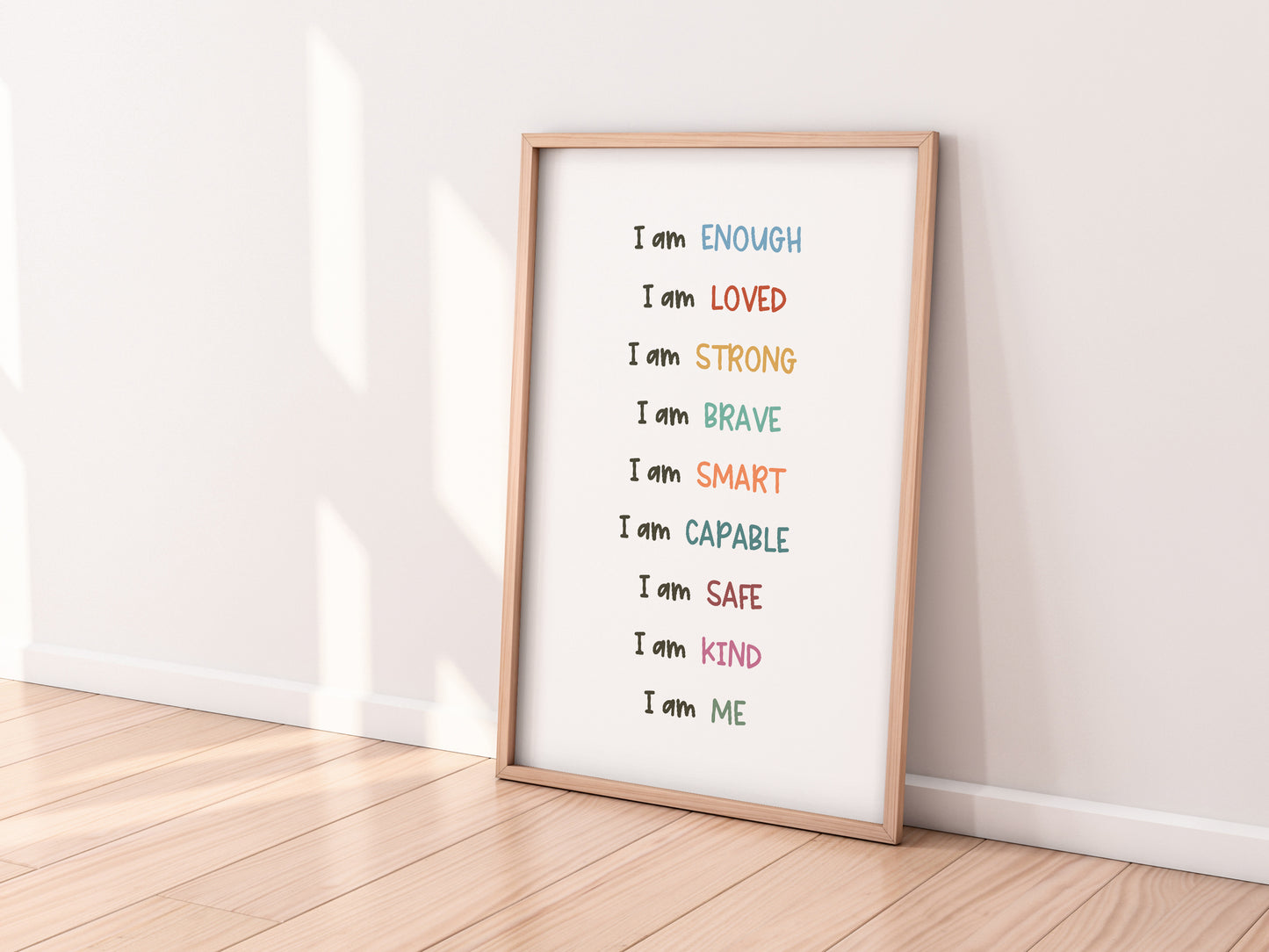 I Am Affirmations Poster