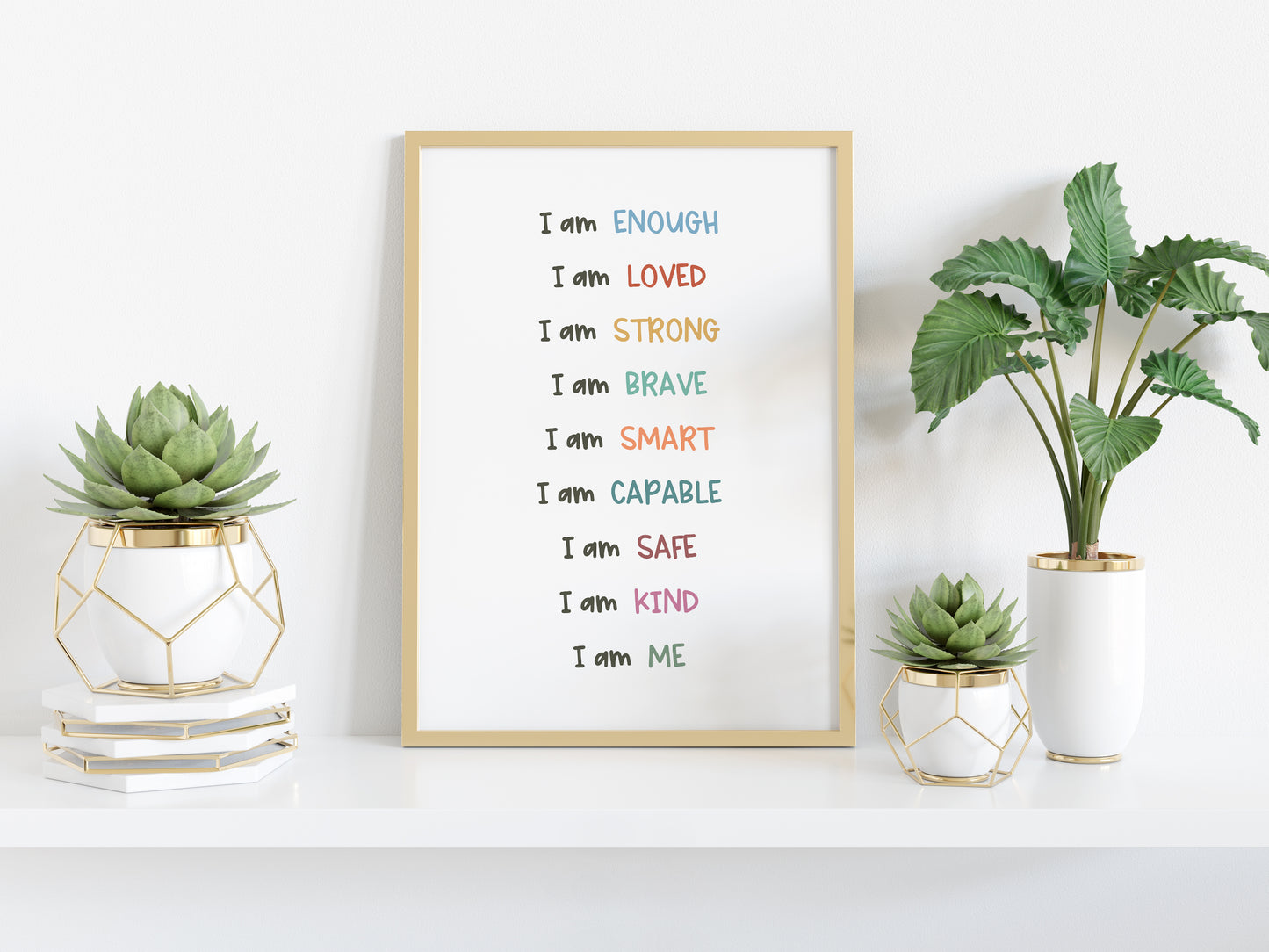 I Am Affirmations Poster