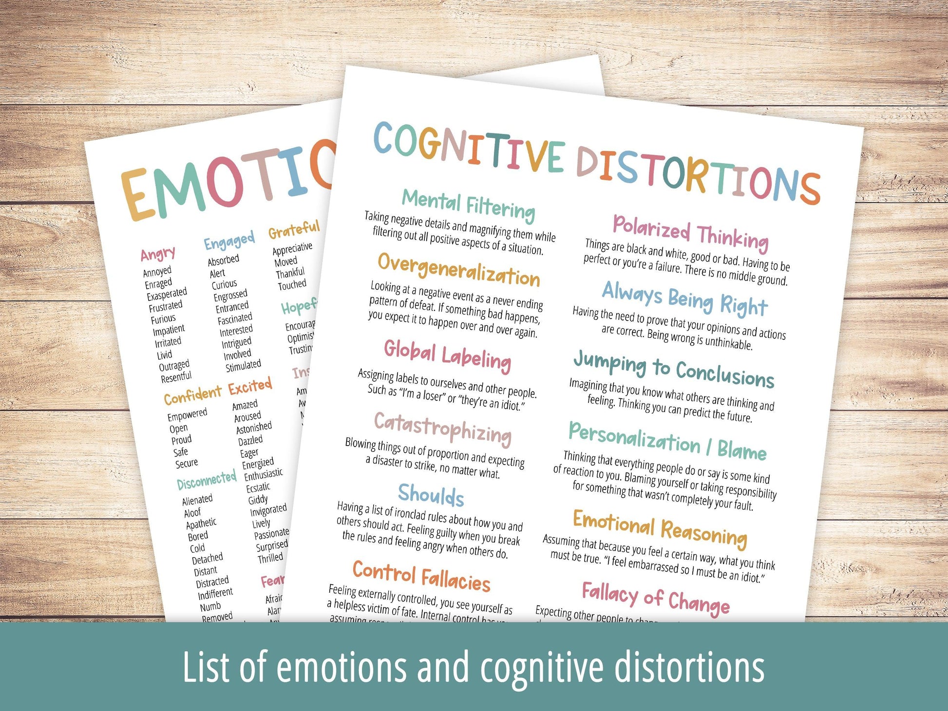 Thought Challenging Worksheets - Shine and Thrive Therapy
