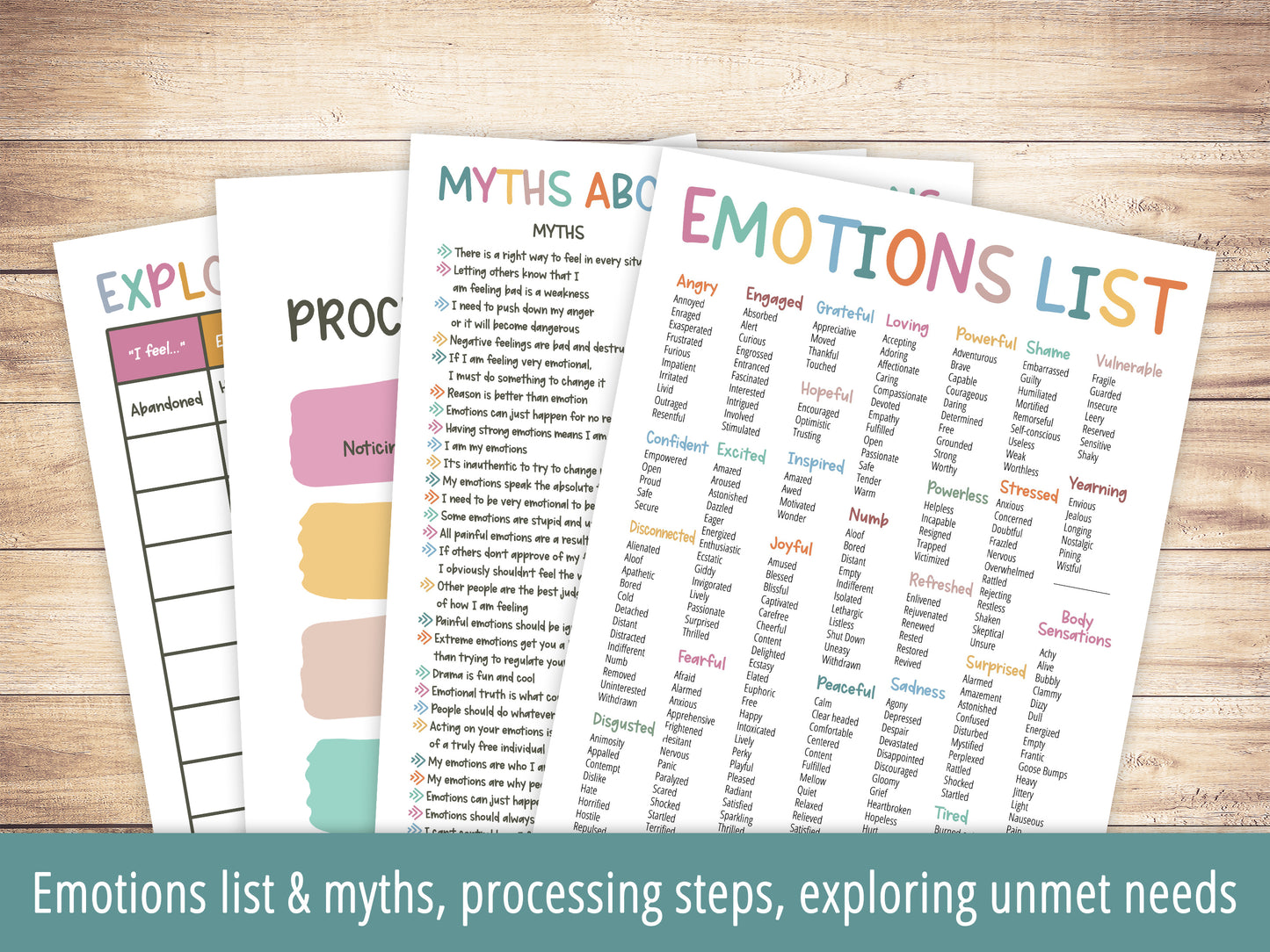 Emotion Processing Worksheets