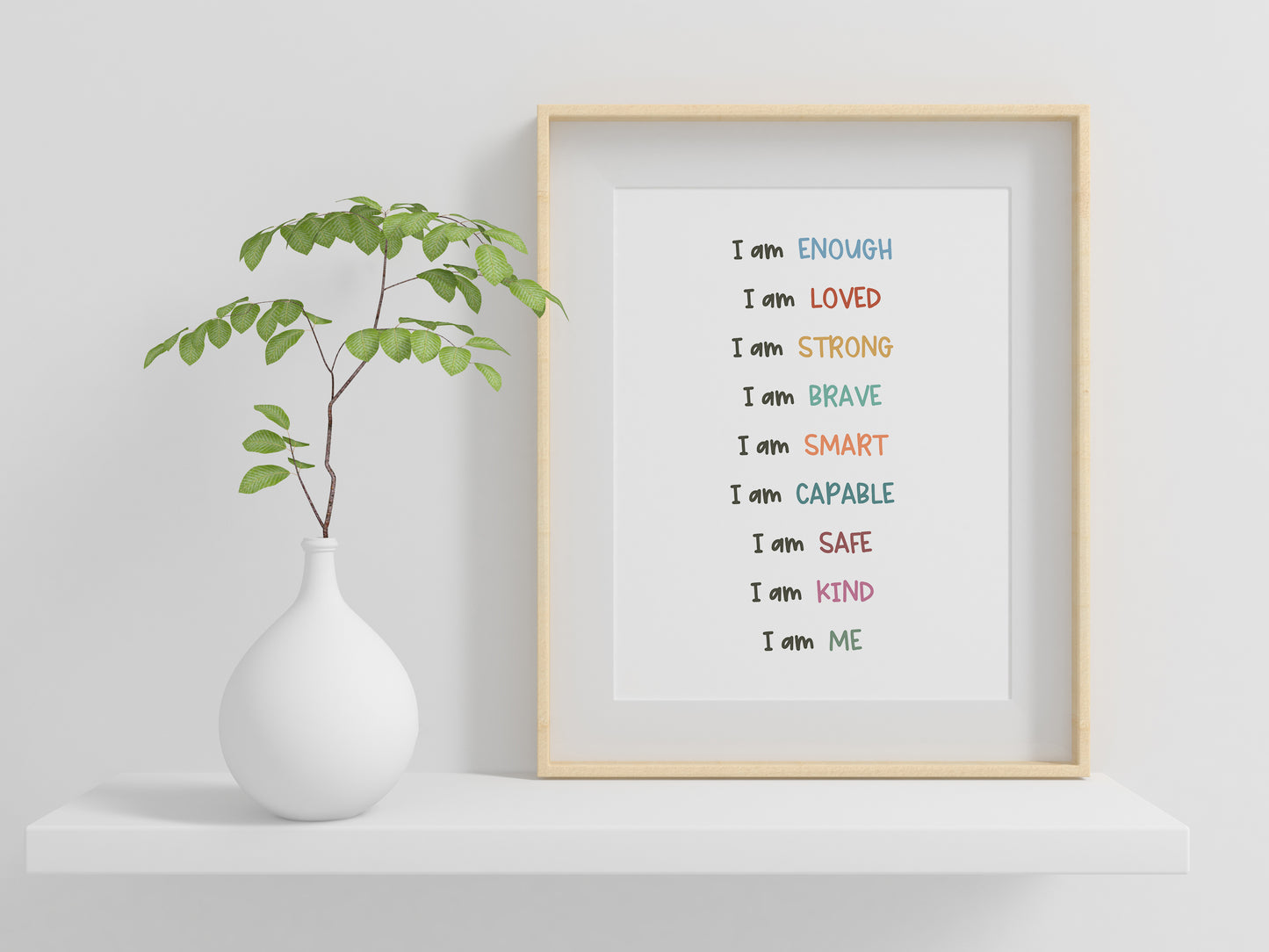 I Am Affirmations Poster