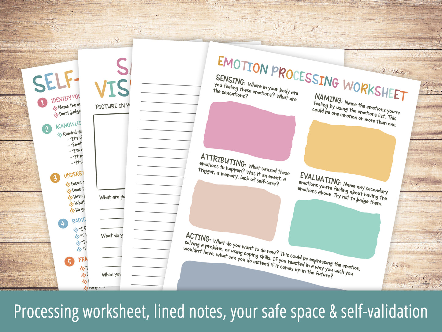 Emotion Processing Worksheets