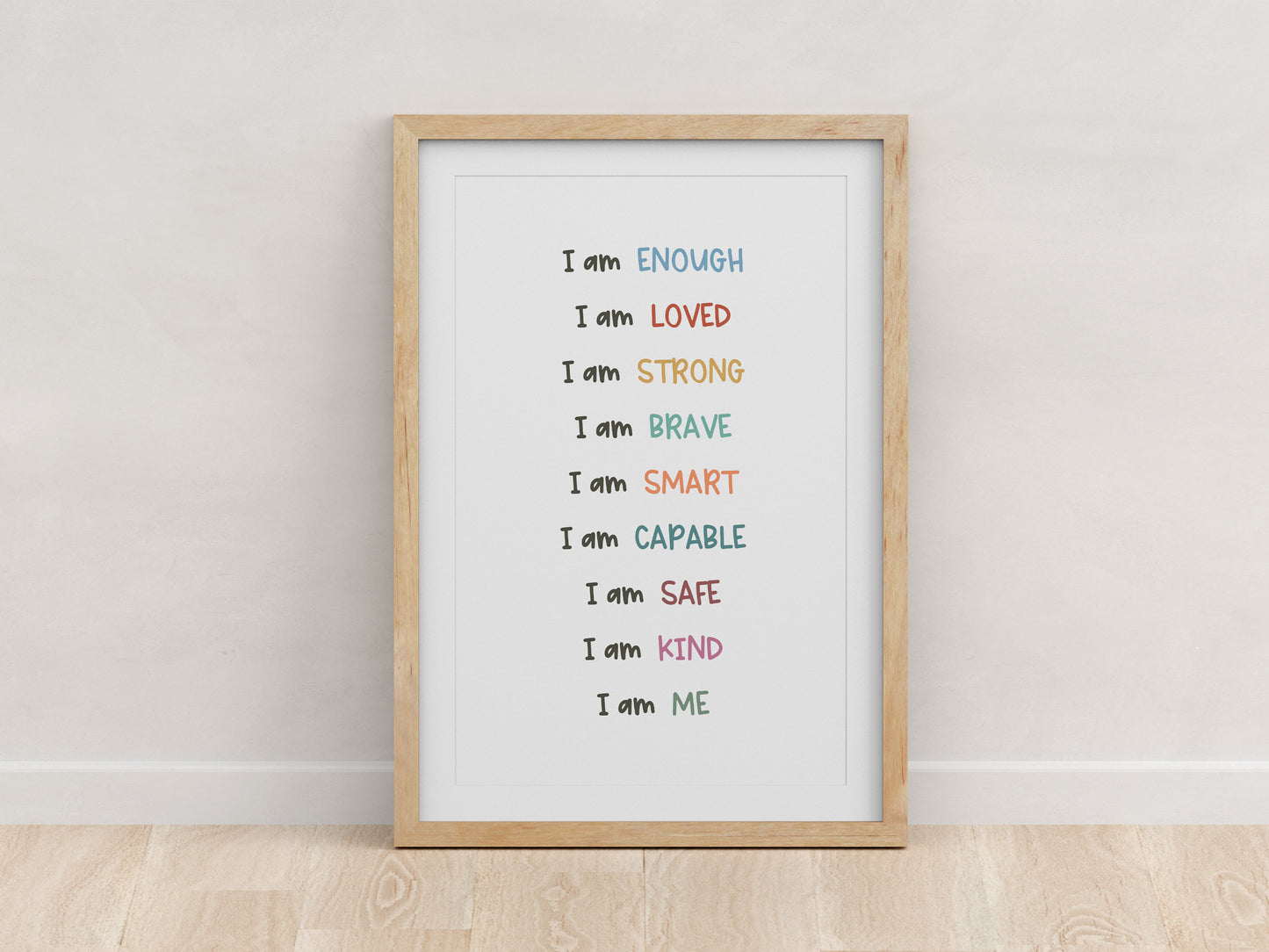 I Am Affirmations Poster