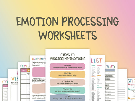 Emotion Processing Worksheets
