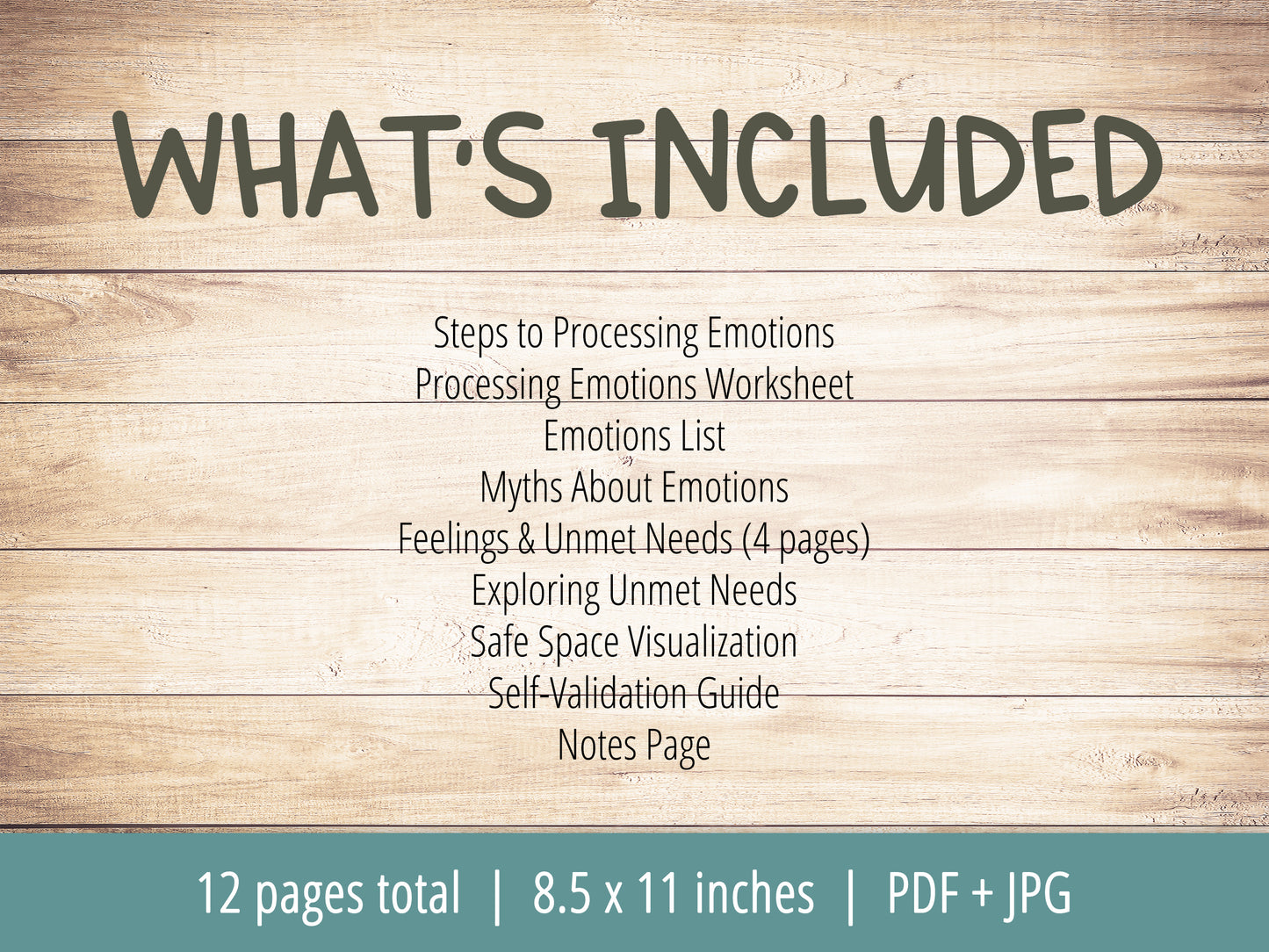 Emotion Processing Worksheets