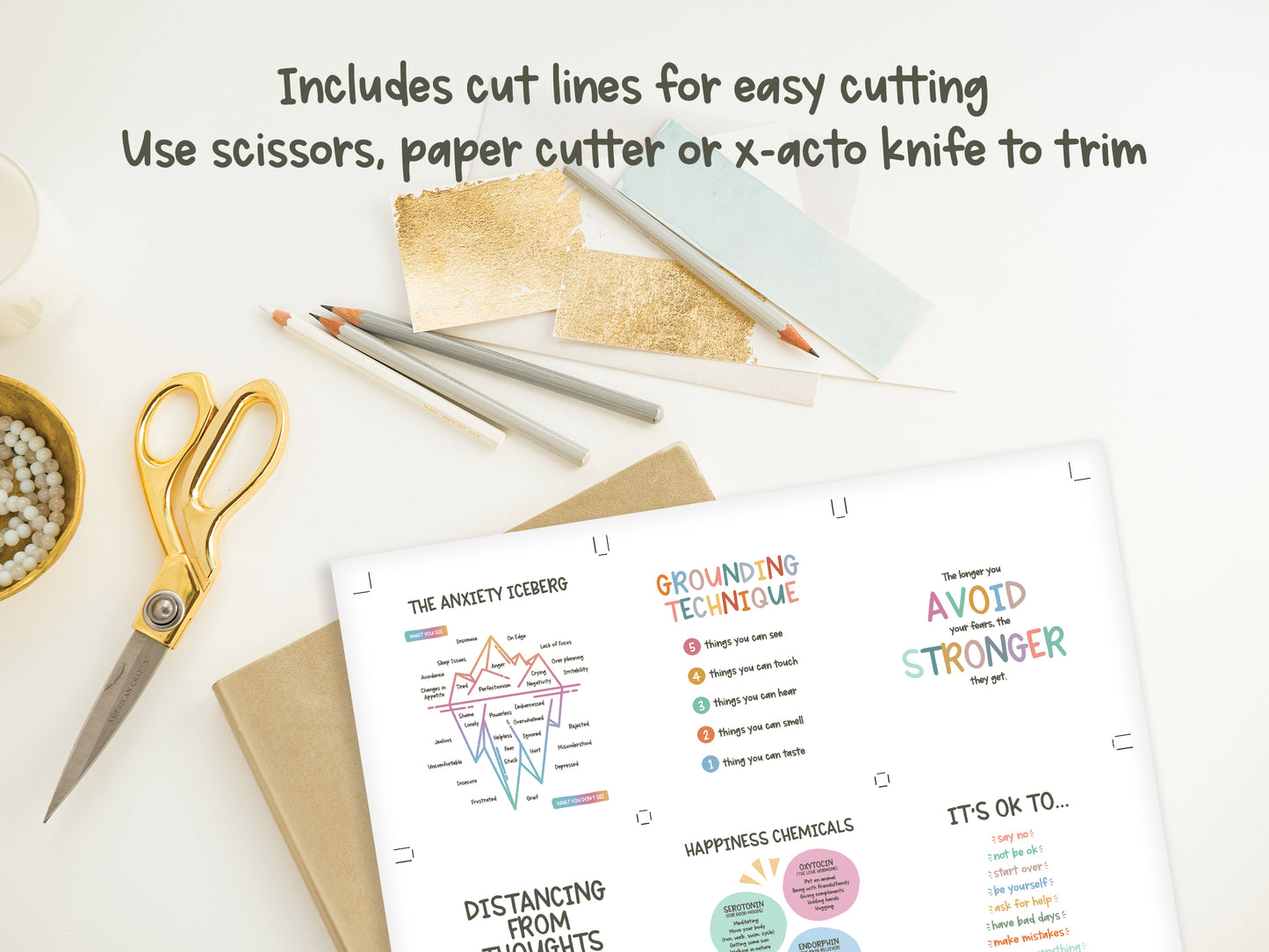 48 Anxiety Coping Skills Cards