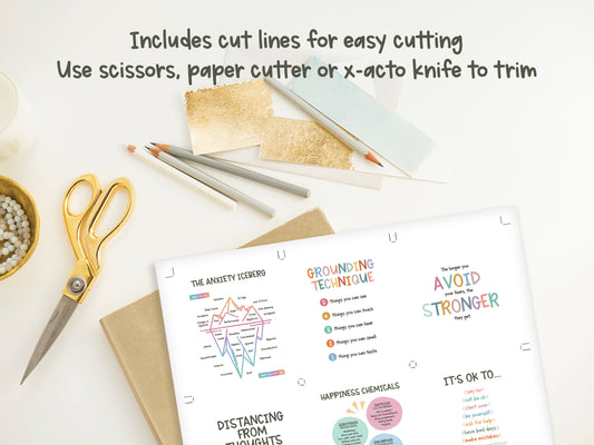 48 Anxiety Coping Skills Cards