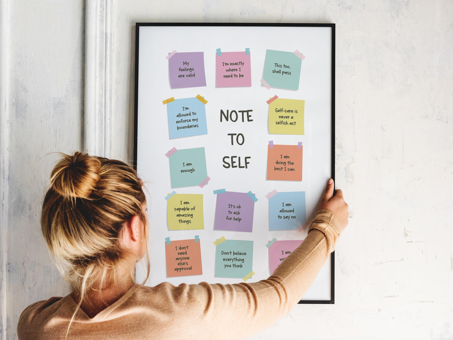 Note to Self Poster - Shine and Thrive Therapy
