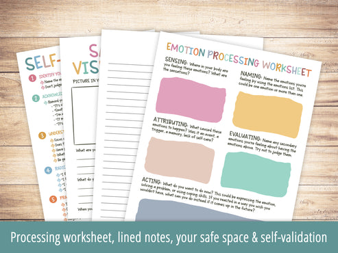 Emotion Processing Worksheets – Shine and Thrive Therapy
