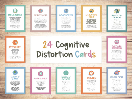 Cognitive Distortion Flash Cards