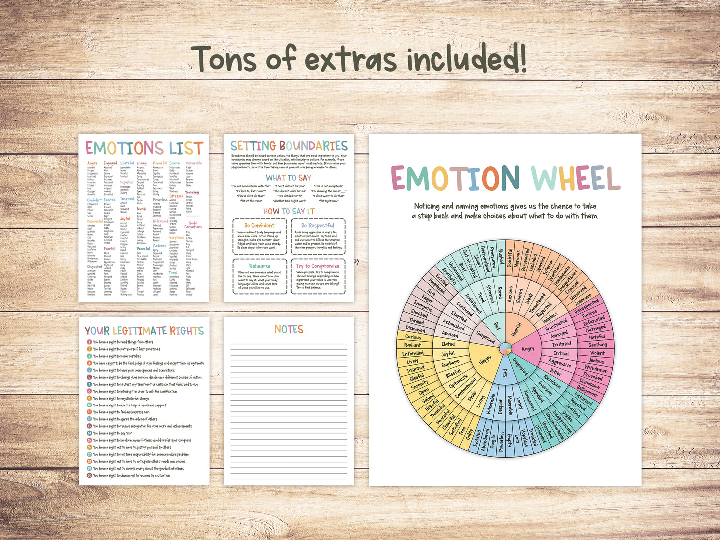 Emotions Wheel Emotions List Setting Boundaries